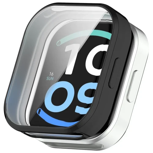 Etui z osłoną ekranu Bizon Case Watch Felipe do Xiaomi Redmi Watch 6 Active, czarne (7/8)