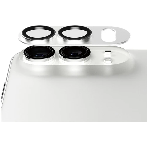 Szkło hartowane na aparat PanzerGlass Fender Camera Protector do iPhone Duo, srebrne (3/6)