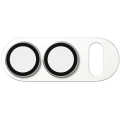 Szkło hartowane na aparat PanzerGlass Fender Camera Protector do iPhone Duo, srebrne (4/6)