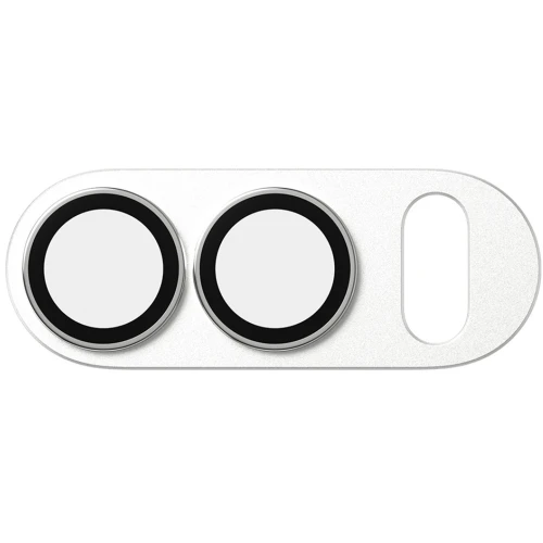 Szkło hartowane na aparat PanzerGlass Fender Camera Protector do iPhone Duo, srebrne (4/6)