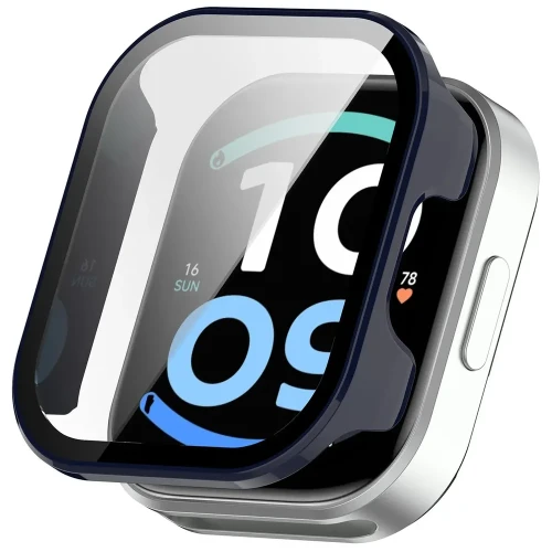 Etui ze szkłem do zegarka Bizon Case Watch Adamo do Xiaomi Redmi Watch 6 Active, niebieskie (4/8)