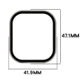 Etui ze szkłem do zegarka Bizon Case Watch Adamo do Xiaomi Redmi Watch 6 Active, satynowo-szampańskie (2/8)