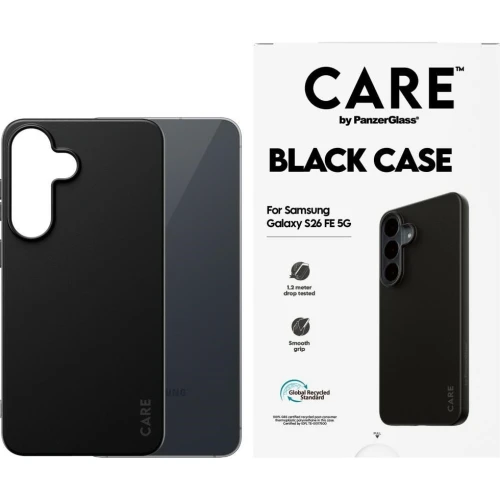 Etui CARE by PanzerGlass TPU Case do Galaxy S26 FE, czarne (1/5)
