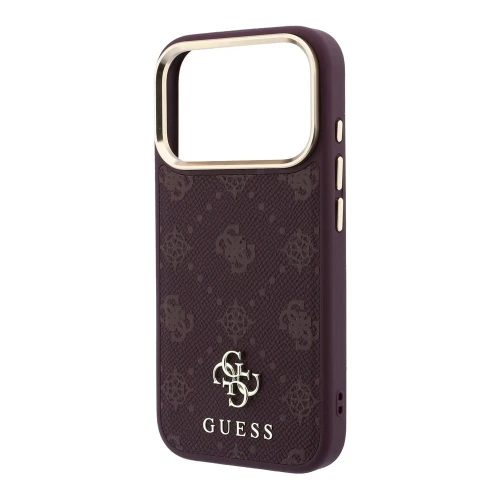 Etui Guess Peony 4G Small Logo do iPhone 18 Pro Max / 17 Pro Max, burgundowe (5/7)