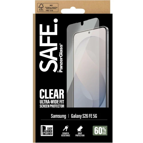 Szkło hartowane z aplikatorem SAFE by PanzerGlass Ultra-Wide Fit + EasyAligner do Galaxy S26 FE (6/6)