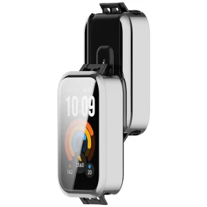 Etui z osłoną ekranu Bizon Case Watch Felipe do Xiaomi Smart Band 11 Active, srebrne