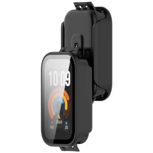 Etui ze szkłem do zegarka Bizon Case Watch Adamo do Xiaomi Smart Band 11 Active, matowe czarne