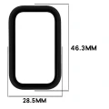 Etui ze szkłem do zegarka Bizon Case Watch Adamo do Xiaomi Smart Band 11 Active, matowe czarne (2/8)