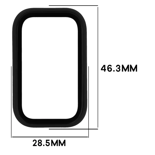 Etui ze szkłem do zegarka Bizon Case Watch Adamo do Xiaomi Smart Band 11 Active, matowe czarne (2/8)