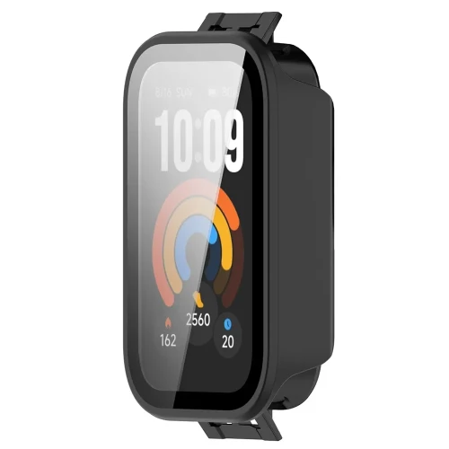Etui ze szkłem do zegarka Bizon Case Watch Adamo do Xiaomi Smart Band 11 Active, matowe czarne (5/8)