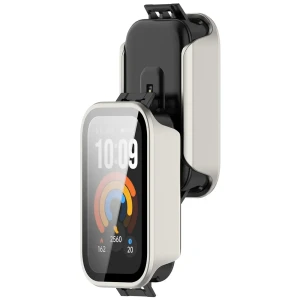 Etui ze szkłem do zegarka Bizon Case Watch Adamo do Xiaomi Smart Band 11 Active, satynowo-szampańskie