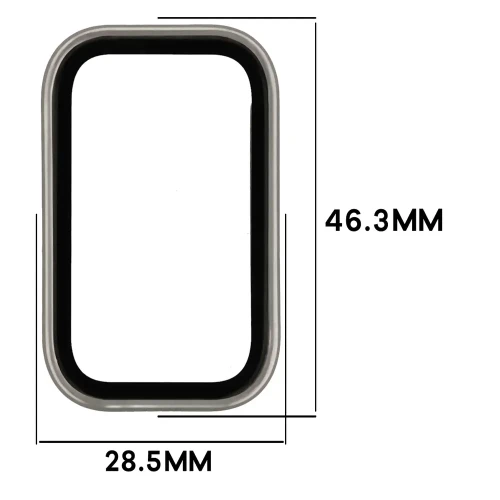 Etui ze szkłem do zegarka Bizon Case Watch Adamo do Xiaomi Smart Band 11 Active, satynowo-szampańskie (2/8)