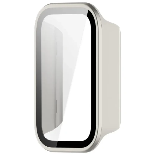 Etui ze szkłem do zegarka Bizon Case Watch Adamo do Xiaomi Smart Band 11 Active, satynowo-szampańskie (3/8)