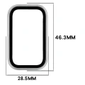 Etui ze szkłem do zegarka Bizon Case Watch Adamo do Xiaomi Smart Band 11 Active, satynowo srebrne (2/8)
