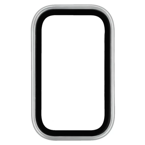 Etui ze szkłem do zegarka Bizon Case Watch Adamo do Xiaomi Smart Band 11 Active, satynowo srebrne (8/8)