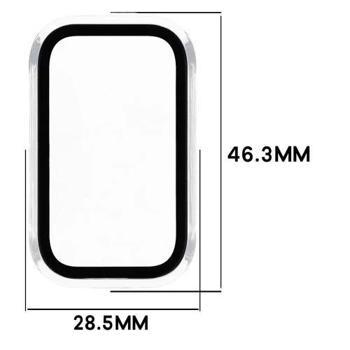 Etui ze szkłem do zegarka Bizon Case Watch Adamo do Xiaomi Smart Band 11 Active, przezroczyste (2/8)