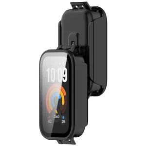 Etui ze szkłem do zegarka Bizon Case Watch Adamo do Xiaomi Smart Band 11 Active, czarne