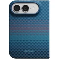 Etui aramidowe Pitaka Edge Ultra-Slim Case PitaTap do MagSafe, do iPhone Duo, niebiesko-czerwone z Kevlarem (1/13)