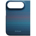 Etui aramidowe Pitaka Edge Ultra-Slim Case PitaTap do MagSafe, do iPhone Duo, niebiesko-czerwone z Kevlarem (3/13)