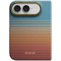Etui aramidowe Pitaka Edge Ultra-Slim Case PitaTap do MagSafe, do iPhone Duo, pomarańczowo-niebieskie z kevlarem (1/14)