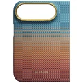 Etui aramidowe Pitaka Edge Ultra-Slim Case PitaTap do MagSafe, do iPhone Duo, pomarańczowo-niebieskie z kevlarem (3/14)