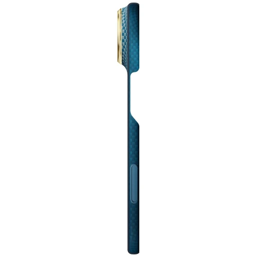 Etui aramidowe Pitaka Edge Ultra-Slim Case PitaTap do MagSafe, do iPhone Duo, pomarańczowo-niebieskie z kevlarem (6/14)