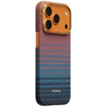 Etui aramidowe Pitaka Edge Ultra-Slim Case PitaTap do MagSafe, do iPhone 17 Pro, różowo-niebieskie z kevlarem (1/7)