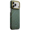 Etui aramidowe Pitaka Edge Ultra-Slim Case PitaTap do MagSafe, do iPhone 17 Pro Max, brązowo-zielone z wzorem (1/7)