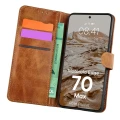 Etui z klapką Bizon Case Pocket do Motorola Edge 70 Max, brązowe (1/6)