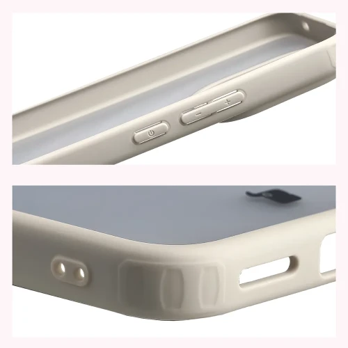 Etui + szkło hartowane Bizon Angelo Pack do Xiaomi Redmi Note 17 Pro 5G, półprzezroczyste z beżową ramką (5/7)