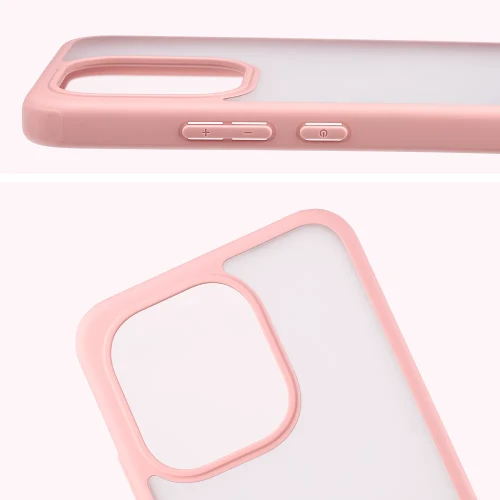Etui + szkło hartowane Bizon Angelo Pack do Xiaomi Redmi Note 17 4G/5G, półprzezroczyste z jasnoróżową ramką (4/7)