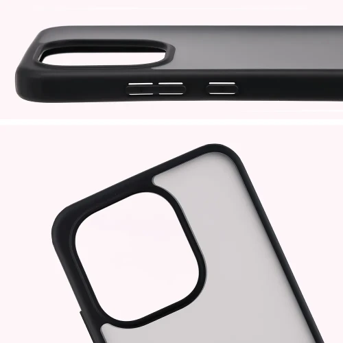 Etui + szkło hartowane Bizon Angelo Pack do Xiaomi Redmi Note 17 4G/5G, przydymione z czarną ramką (4/7)
