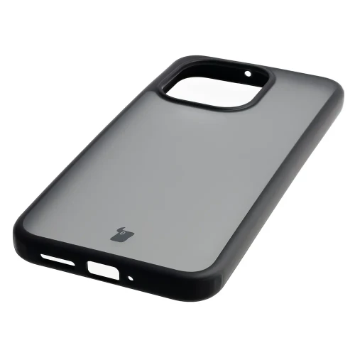Etui + szkło hartowane Bizon Angelo Pack do Xiaomi Redmi Note 17 4G/5G, przydymione z czarną ramką (6/7)