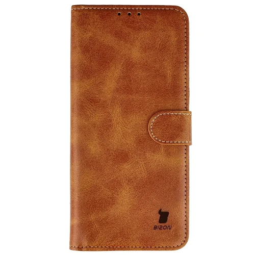 Etui z klapką Bizon Case Pocket do Xiaomi Redmi 17 4G/5G, brązowe (2/6)