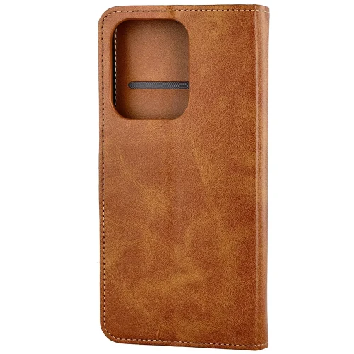 Etui z klapką Bizon Case Pocket do Xiaomi Redmi 17 4G/5G, brązowe (4/6)
