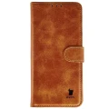 Etui z klapką Bizon Case Pocket do Galaxy S26 FE / S25 FE, brązowe (2/6)