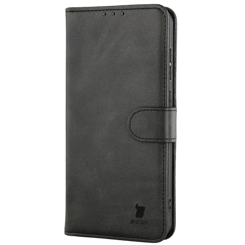 Etui z klapką Bizon Case Pocket do Galaxy S26 FE / S25 FE, czarne (3/6)