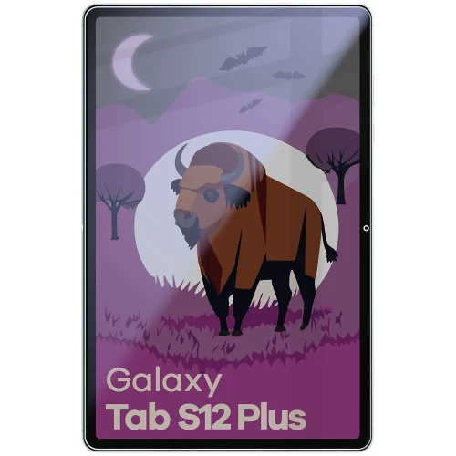Prywatyzujące szkło hybrydowe Bizon Tab Hybrid Shadow do Galaxy Tab S12 Plus, matowe (3/5)