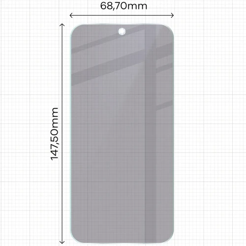 Prywatyzujące szkło hybrydowe Bizon Hybrid Shadow do OPPO Reno16, matowe (2/6)