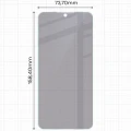 Prywatyzujące szkło hybrydowe Bizon Hybrid Shadow do Galaxy S26 FE, matowe (2/6)