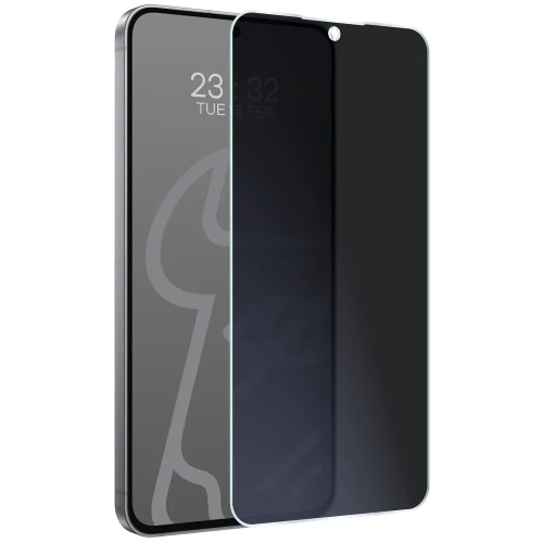 Prywatyzujące szkło hybrydowe Bizon Hybrid Shadow do Galaxy S26 FE, matowe (5/6)