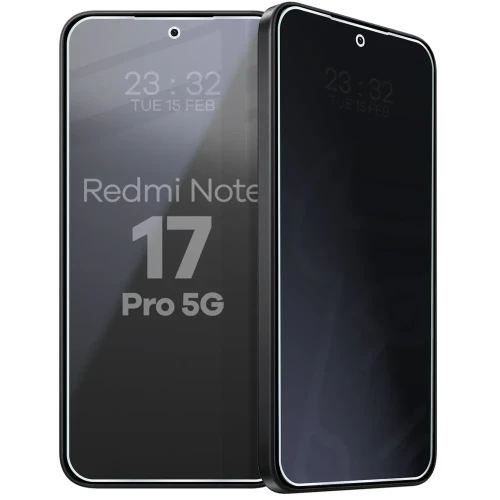 Prywatyzujące szkło hybrydowe Bizon Hybrid Shadow do Xiaomi Redmi Note 17 Pro 5G, matowe (6/6)