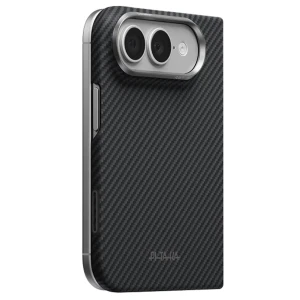 Etui aramidowe Pitaka Edge Ultra-Slim Case PitaTap do MagSafe, do iPhone Duo, czarno-szare z kevlarem