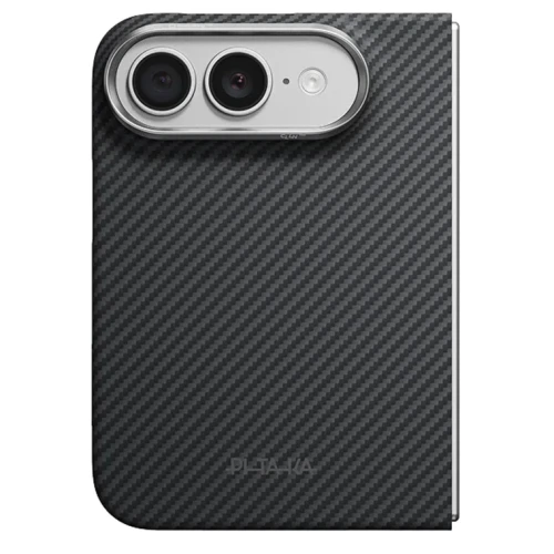Etui aramidowe Pitaka Edge Ultra-Slim Case PitaTap do MagSafe, do iPhone Duo, czarno-szare z kevlarem (2/4)