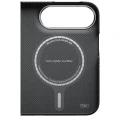 Etui aramidowe Pitaka Edge Ultra-Slim Case PitaTap do MagSafe, do iPhone Duo, czarno-szare z kevlarem (3/4)