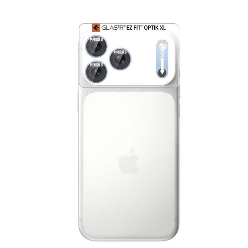Szkło na aparat Spigen Glas.tR Ez Fit Optik Pro XL 1-Pack do iPhone 18 Pro, niebieskie (13/15)