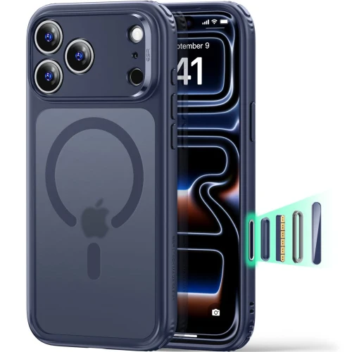 Etui ESR Classic Hybrid do MagSafe do iPhone 18 Pro / 17 Pro, granatowo-przydymione (1/6)