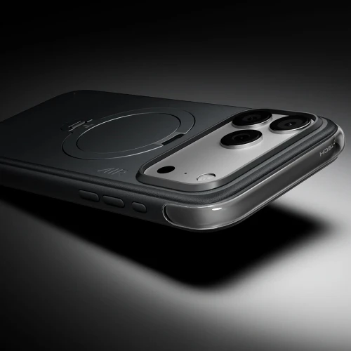 Etui z obrotową podstawką 180° Ostand Q3 Air Essential do MagSafe do iPhone 18 Pro / 17 Pro, czarne (9/9)