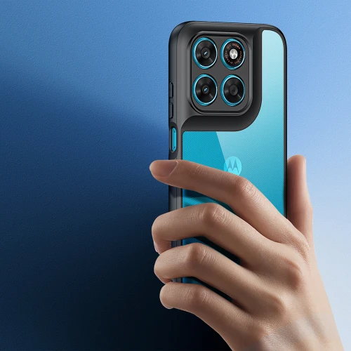 Etui Dux Ducis AIMO do Motorola Moto G87 5G / G77 5G / G67 5G, czarno-przezroczyste
