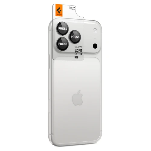 Szkło na aparat Spigen Glas.tR EZ Fit Optik Pro 2-Pack do iPhone 18 Pro Max / 18 Pro, ciemno-szare (11/12)